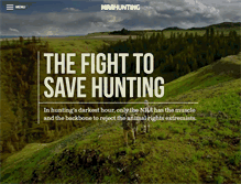 Tablet Screenshot of nrahunting.com